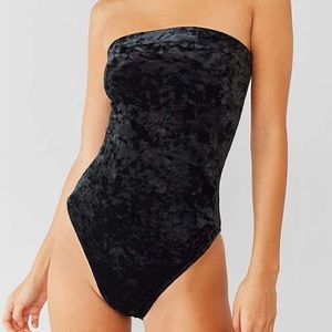 urban outfitters velvet bodysuit